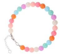 GRIRIW Collier de Perles Colorées Ajustable pour Petits Chiens et Chats Bijou Léger et Vibrant pour Animaux Accessoire Festif et Quotidien