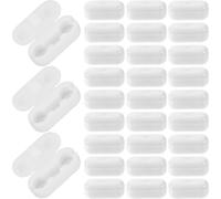 GRIRIW Connecteurs Chaîne pour Store Enrouleur 50 Pièces en Pom Blanc, Accessoires pour Persiennes, Pièces Détachées pour Stores Verticaux, Réparation Rideaux Salon, Chambre et Salle