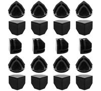 GRIRIW Connecteurs Modulables pour Organisateur Cube en Abs Noir 20pcs Fente à Emboîtement et Rainure Croisée pour Rangement Garage et Meuble Modulable