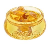 GRIRIW Corne D'abondance en Cristal Citrine Jaune, 1 Set, Ornement