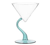 GRIRIW Coupe à Dessert en Verre Vert Multifonctionnelle Design Créatif et Base Haute, pour Servir Crème Glacée, Milk-shake et Boissons Lors de Fêtes et Ktv