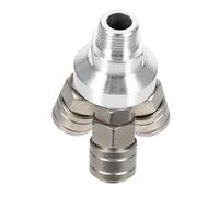 GRIRIW Coupleur De Collecteur Dair Autobloquant À 3 Voies Pour Systèmes Pneumatiques Connexion Rapide Et Séparateur