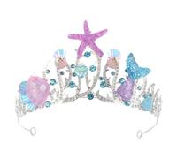 GRIRIW Couronne Sirène en Alliage Unique en Forme d'Étoile de Mer, Bijou Cheveux Polyvalent pour Mariages et Occasions Spéciales destiné aux Femmes et Filles