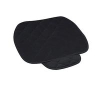 GRIRIW Coussin de Siège Moelleux D'hiver en Peluche Noir pour Voiture, Répartition Uniforme du Poids et Confort pour Conduite Agréable