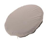 GRIRIW Coussin de Siège Rond en Latex Antidérapant 41 X 35 CM pour Chaise de Voiture Bureau et Chambre Étudiante - Coussin Confortable 4 Saisons Housse Grise Respirante