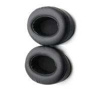 GRIRIW Coussinets d'oreille de Rechange Confort et Haute Élasticité Mousse à Mémoire de Forme Noir en Cuir Protéiné pour Casque Brainwavz Hm5 pour Écoute Prolongée