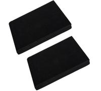 GRIRIW Coussinets Isolants Anti-vibrations pour Caisson de Basses et Équipement Audio en Mousse Pu Noire, du Bruit et Stabilisation, Lot de 2 Pièces pour Haut-parleurs