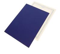GRIRIW Couverture de Certificat Bleue 285X225 CM Étui Protecteur Papier pour Titulaire de Certificat Porte-Document Simple Face A4 Protège-Diplôme Bureau et Maison