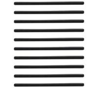 GRIRIW Couvre-branches de Lunettes en Silicone Noir, Lot de 5 Paires | Ouverture pour Montures Fines, Maintien Antidérapant, Protection Légère, Usage Gymnase et Jeu de Balle