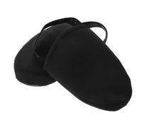 GRIRIW Couvre-Chaussures de Cyclisme Semi-Ouverts Taille L, Isolants et Coupe-Vent en Matériau Réutilisable, Semelles Renforcées Solide, Protège-Chaussures Thermiques pour Vélo Route et