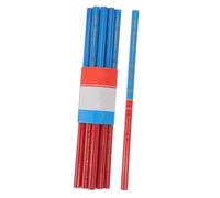 GRIRIW Crayons Ronds en Bois Bicolores Rouge et Bleu pour Marquage Menuiserie, Lot de 40 Pièces, Crayon de Charpentier Professionnel pour Travaux de Construction et DIY