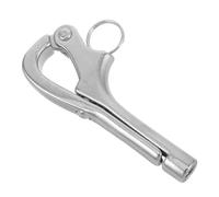 GRIRIW Crochet Pélican INOX Auto-verrouillant à Ressort Manille à Dégagement Rapide pour Cordages Marins Sécurise Ancre Mouillage et Bateaux