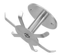 GRIRIW Crochet Rotatif pour Ustensiles Cuisine en Acier Inoxydable 304 Six Griffes Support Multifonction sous Armoire Fixation par Perçage Rangement Pratique Cuisine Compacte