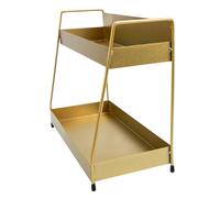 GRIRIW de Maquillage pour Rangement de Cosmétiques et Accessoires à Double Couche de Organisateur en Fer pour et pour Décoration Maison et Salle de Bain Décoration Maison Salle Bain