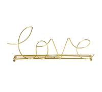 GRIRIW Décoration Intérieure de Mariage en Métal Doré Style Créatif Love | Ornement de Table pour Demande et Cérémonie, Pièce Décorative de Bureau, Finition Dorée