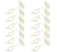 GRIRIW Décorations de Table Piment en Fer Doré 20pcs - Porte-Noms et Porte-Numéros Multifonctionnels pour Concours Culinaires et Fêtes