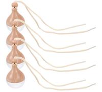 GRIRIW Diffuseur D'huiles Essentielles Voiture 8ml en Verre Transparent, Lot de 4 Pendentifs Parfum Suspendus pour Rétroviseur, Décoration Aromathérapie Rechargeable, Accessoire