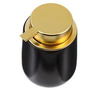 GRIRIW Distributeur de Lotion en Céramique Noir 400ml à Pompe Pressable Grosse Capacité Design Simple pour Salon de Coiffure et Hôtel