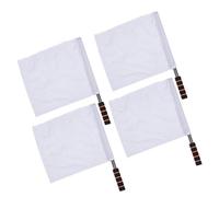 GRIRIW Drapeaux Arbitre Match 4 Pièces Drapeaux Unis de Signalisation Manuelle pour Arbitres Rugby et Football Mâts Solides