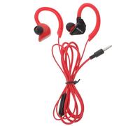 GRIRIW Écouteurs Filaires Intra-Auriculaires Rouges Bruit Basses Puissantes Résistants à la Transpiration Compatibles Prise Jack 35 MM pour Course et Sport