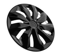 GRIRIW Enjoliveur de Roue Noir pour Voiture et SUV Capuchon de Moyeu Décoratif Facile à Installer Accessoire Extérieur Auto sans Outil Rehausse Esthétique Sportive
