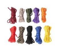 GRIRIW Ensemble 10pcs Paracorde de Survie 3 Mètres Corde Polyester Robuste pour DIY et Escalade pour Randonnée en Plein Air