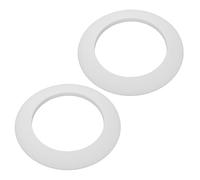 GRIRIW Ensemble de 2 Anneaux de Putting Blancs en Plastique Rédacteur de Trou Portable pour Entraînement au Golf Intérieur Outil D’Aide à la Précision pour Putting au Bureau et