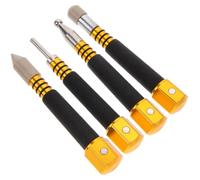 GRIRIW Ensemble de 4 Stylos Débosselage en Fer pour Réparation Invisible des Bosses, Outil Tap Down pour Carrosserie Automobile, pour Travaux DIY
