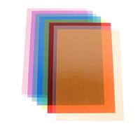 GRIRIW Ensemble de Filtres de Couleur PVC 8 Pièces Mixte pour Éclairage Photo, Films Filtrants Flash Légers et Résistants, Correction Couleur Professionnelle pour Studio Photo et Vidéo