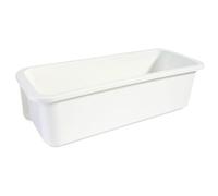 GRIRIW Étagère Murale Adhésive Blanche en Pp Design Moderne Angulaire, Boîte de Rangement Coulissante pour Petits Espaces, pour Mudrooms et Craft Rooms