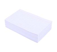 GRIRIW Fiches Index Lignées 3X5 Pouces Format Petit Bloc-Notes Papier Portable 200 Cartes Mémoire pour Étudiants Révisions Vocabulaire Fournitures Scolaires Bureau