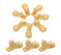 GRIRIW Figurines Sphinx Égyptien Ancien Symbolisant Force et Sagesse Lot de 10 en Résine Dorée Décoration Artistique pour Salon ou Chambre pour Salon Chambre