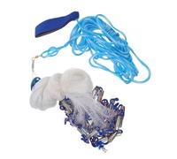 GRIRIW Filet de Pliable Nylon Haute Précision Piège à Crevettes et Crabes avec Armature Acier Renforcé et Portable Ouverture Automatique par Corde Trappe Maillée Couleur Aléatoire