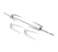 GRIRIW Fourchettes Acier Inoxydable pour Rôtisserie Rotative Résistantes à Haute Température Accessoires Barbecue pour Poulet Grillé Cuisson Uniforme pour Friteuse à Air et Four