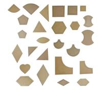 GRIRIW Gabarits de Couture Règle de Découpe Précise en Acrylique Ensemble de 27 Prise Ergonomique pour Quilting pour Patchwork à Domicile Studio