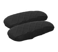 GRIRIW Housse D'accoudoir Noire 1 Paire pour Chaise de Bureau Lavable et pour Décoration Maison et des Bras en Polyester Extensible
