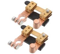 GRIRIW Interrupteur de Coupure de Batterie Automobile 2 Pièces en Alliage Cuivre Plaqué Coupe-Circuit Latéral pour Voitures Camions Camping-Cars et Bateaux Déconnexion d'Alimentation
