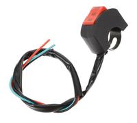 GRIRIW Interrupteur Guidon Moto 4 Pièces, Commande LED pour Feux de Croisement et Route, Bouton Double Interrupteur 3 Fils, Compatible Motos Électriques, Commande Éclairage Sécurité Nuit