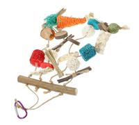 GRIRIW Jouet à Mâcher Ficelle De Hamster en Bois D'apple Suspendu, Accessoire pour Chinchilla Et Hamster Domestique, Jouet Soin Dentaire des Petits Rongeurs