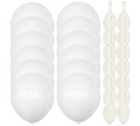 GRIRIW Kit Arche de Ballons 10 Pouces en Latex Blanc Mat 100 Ballons pour Décoration de Fête Polyvalente pour Anniversaires et Mariages
