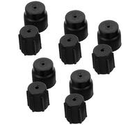 GRIRIW Kit De 10 Bouchons De Valve De Climatisation Voiture Abs Accessoires De Maintenance Auto Bouchon Haute Et Basse Pression Adapté À La Plupart Des Véhicules Facile À Transporter