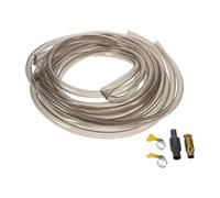 GRIRIW Kit de Changement Eau Aquarium Tuyau Siphon Flexible PVC avec Clip et Adaptateur pour Nettoyage Précis des Graviers et Entretien sans Éclaboussures