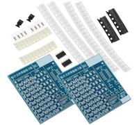 GRIRIW Kit de Soudure Électronique 2 Ensembles pour Exercices de Soudage DIY Plaque D’Entraînement Smd Composants à Monter Soi-Même Kit Pédagogique pour Amélioration Technique et