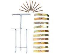 GRIRIW Kit Réparation Boîte d'Encastrement Type 86 avec Tiges de Support en Acier 10 Pièces avec Vis et Outils Support pour Prises Murales et Interrupteurs Adapté Usage Résidentiel et
