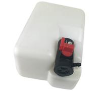 GRIRIW Kit Réservoir Liquide Lave-Glace 12V 15L Blanc pour Voiture Pompe Lave-Glace Résistante à la Chaleur Vibrations Ensemble Complet Bouchon Compatible Essuie-Glaces Automobiles