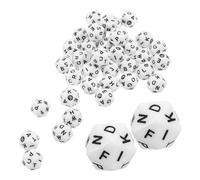 GRIRIW Literacy Learning Dice 40PCS English Letter Dice 20-Sided Acrylic Language Arts Game for Arts Education Games and Classroom Learning