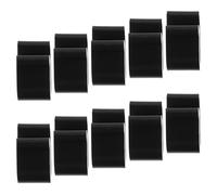 GRIRIW Lot de 10 Clips de Protection en Silicone Noir pour Couvercle de Four Pinces de Fixation Anti-Brûlure Compatibles Ustensiles Cuisine Protection Thermique pour Rangement et