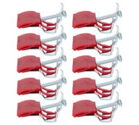 GRIRIW Lot de 10 Clips d'Installation pour Évier Cuisine Clips de Fixation Arqués 50X25X18 MM en Plastique Résistant et Acier au Manganèse Accessoires pour Approvisionnement en Égouts