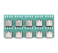 GRIRIW Lot de 10 Connecteurs USB-C Femelle 31 Carte de Conversion PCB Module DIY pour Câble USB Type C Transmission Rapide des Données Adapté pour Usage Informatique et Électronique