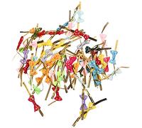 GRIRIW Lot de 100 Nœuds Torsadés pour Paquet Alimentaires Couleur Vivid pour et Boulangeries Accessoires Décoratifs pour Sucettes et Friandises